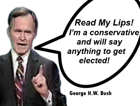 George Bush lies