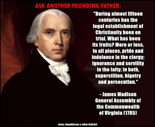 James Madison on America's Christianity